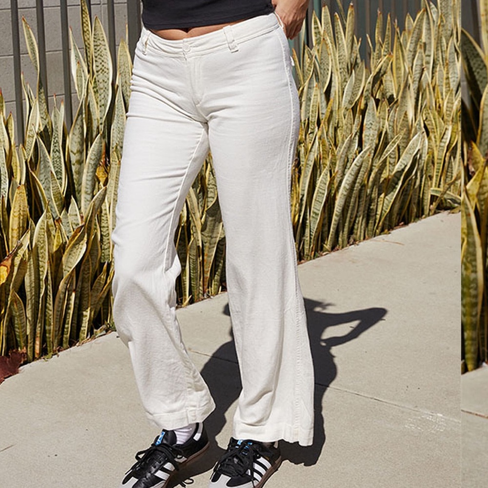 John Galt Eloise Wide Leg Linen Pants